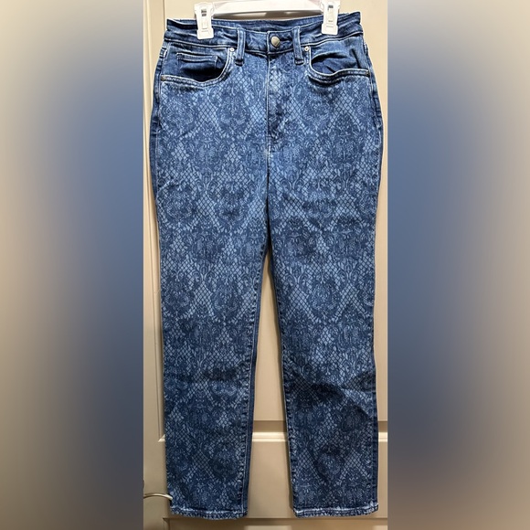 Venus Size 2 Patterned Straight Leg Jeans Pre-owned - Picture 1 of 8